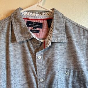 Michael Brandon Gray Slim Fit Men's Shirt